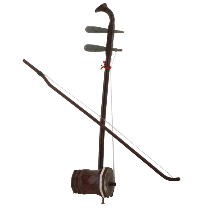 Miniature Brown Erhu Musical Instrument Replica Gift